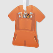 パーソナライズな整備士の機械工のクリスマスのオーナメント オーナメント (正面)