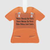 パーソナライズな整備士の機械工のクリスマスのオーナメント オーナメント (裏面)