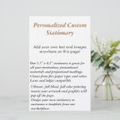 パーソナライズな文房具 便箋 (スタンド正面)