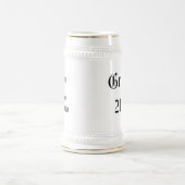 パーソナライズな新郎の結婚式の引き出物のジョッキ ビールジョッキ (中央)