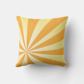 パーソナライズな日光の黄色の装飾用クッション クッション (裏面)