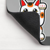 パーソナライズな日本ので幸運な猫 マウスパッド (コーナー)