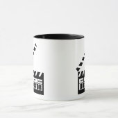 パーソナライズな映画監督下見板のギフト マグカップ (中央)