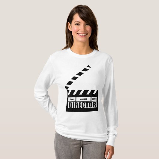 パーソナライズな映画監督下見板のギフト Tシャツ (正面フル)