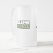 パーソナライズな曇らされたマグ フロストグラスビールジョッキ (正面左)