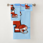 パーソナライズな最初のアイスホッケー バスタオルセット (インサイチュ)