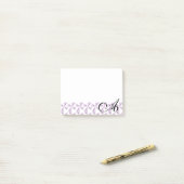 パーソナライズな最初の紫色の風車 ポストイット (デスク上)