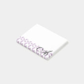 パーソナライズな最初の紫色の風車 ポストイット (アングル)