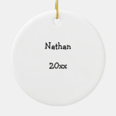 パーソナライズな最高ピザ セラミックオーナメント (裏面)