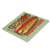 パーソナライズな最高権力者のホットドッグ タイル (側面)