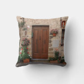 パーソナライズな木のドアタスカニーイタリア クッション (裏面)