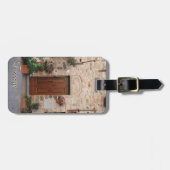 パーソナライズな木のドアタスカニーイタリア ラゲッジタグ (正面横)