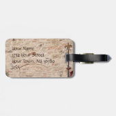 パーソナライズな木のドアタスカニーイタリア ラゲッジタグ (裏面横)