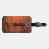 パーソナライズな木の一見 ラゲッジタグ (裏面横)