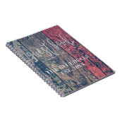 パーソナライズな木の荒い材木のビーチハウス ノートブック (右側)