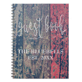 パーソナライズな木の荒い材木のビーチハウス ノートブック
