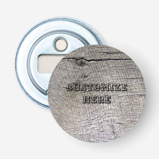 パーソナライズな木製のデザインの磁石の栓抜き 栓抜き (正面)