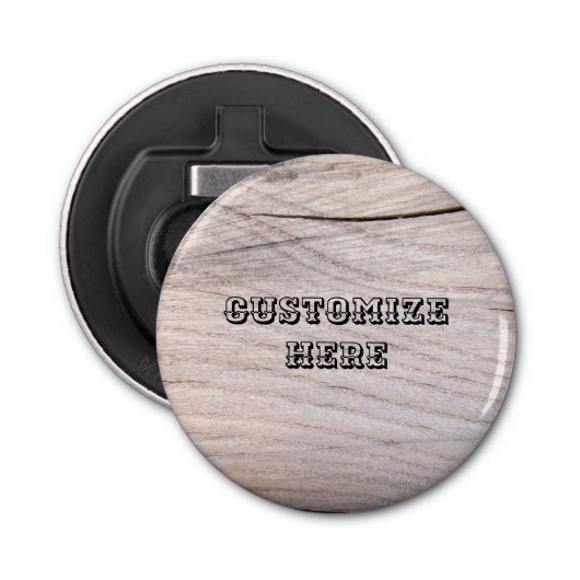 パーソナライズな木製のデザインの磁石の栓抜き 栓抜き (正面)