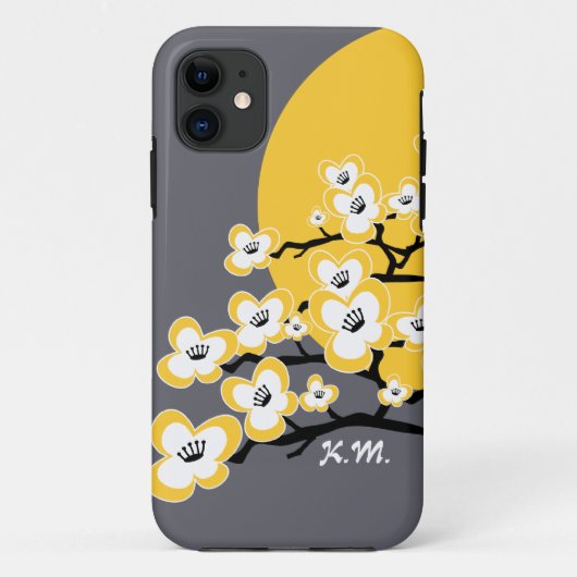 パーソナライズな桜のiPhone 5/5Sの場合 Case-Mate iPhoneケース (裏面)