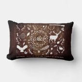 パーソナライズな森林男の赤ちゃんの子供部屋の装飾の納屋 ランバークッション (正面)