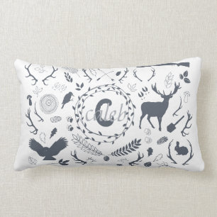 パーソナライズな森林男の赤ちゃんの子供部屋の装飾 ランバークッション