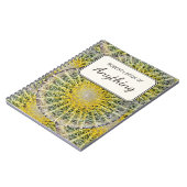 パーソナライズな植物の写真の熱帯サボテン ノートブック (左側)