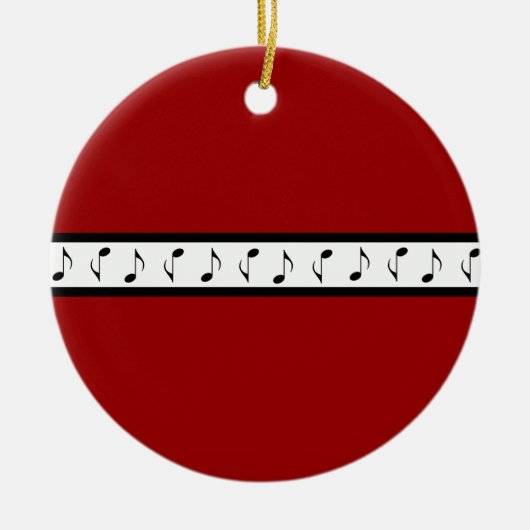パーソナライズな楽隊音楽のオーナメントのギフト セラミックオーナメント (正面)