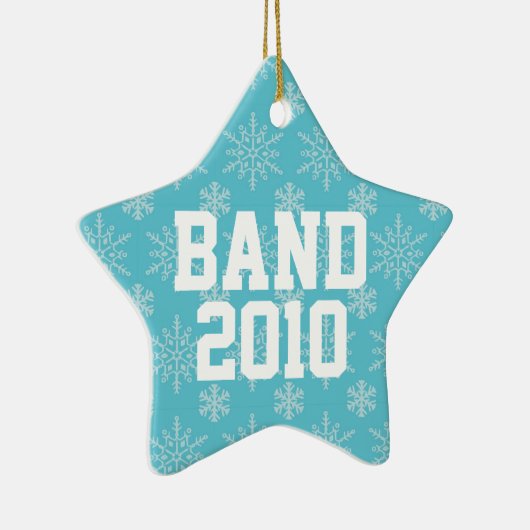 パーソナライズな楽隊音楽のクリスマスのオーナメントのギフト セラミックオーナメント (右)