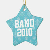 パーソナライズな楽隊音楽のクリスマスのオーナメントのギフト セラミックオーナメント (左)
