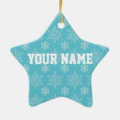 パーソナライズな楽隊音楽のクリスマスのオーナメントのギフト セラミックオーナメント (裏面)