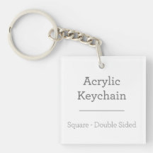 パーソナライズな正方形のKeychain