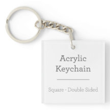 パーソナライズな正方形のKeychain