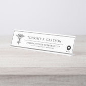 パーソナライズな歯科薬のプロフェッショナル デスクネームプレート (正面)