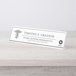 パーソナライズな歯科薬のプロフェッショナル デスクネームプレート