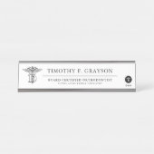 パーソナライズな歯科薬 デスクネームプレート (正面)