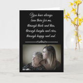 パーソナライズな母娘の幸せな母の日 カード (黄色い花)