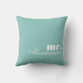 パーソナライズな氏およびReversible夫人の装飾用クッション クッション (裏面)