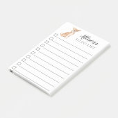 パーソナライズな水彩画のチワワ犬リストをするため ポストイット (アングル)