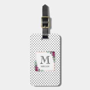 パーソナライズな水彩画の花の荷物のラベル ラゲッジタグ