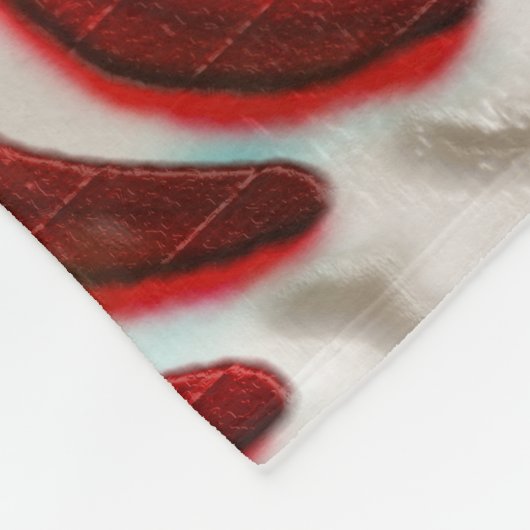 パーソナライズな汚れた一見の野球のフリースブランケット フリースブランケット (角)