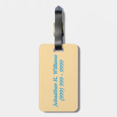パーソナライズな海によって ラゲッジタグ (裏面縦)