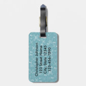 パーソナライズな海賊ペンギン ラゲッジタグ (裏面縦)