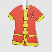 パーソナライズな消防士の消防士のクリスマスのオーナメント オーナメント (正面)