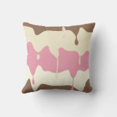 パーソナライズな滴るNeapolitanアイスクリーム クッション (裏面)