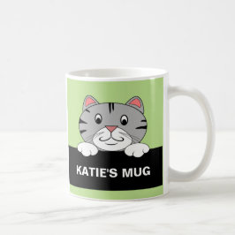 パーソナライズな漫画猫のマグ コーヒーマグカップ