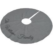 パーソナライズな灰色の木のスカート ブラッシュドポリエステルツリースカート (アングル)