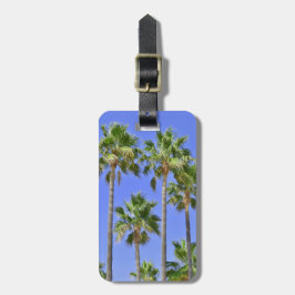 パーソナライズな熱帯ヤシの木 ラゲッジタグ
