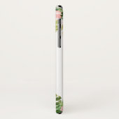 パーソナライズな熱帯花のフラミンゴ Case-Mate iPhoneケース (裏面/左)