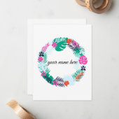 パーソナライズな熱帯Notecards ノートカード (正面/裏面インサイチュ)