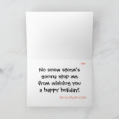 パーソナライズな熱血で断固としたな子犬カード シーズンカード (内部)